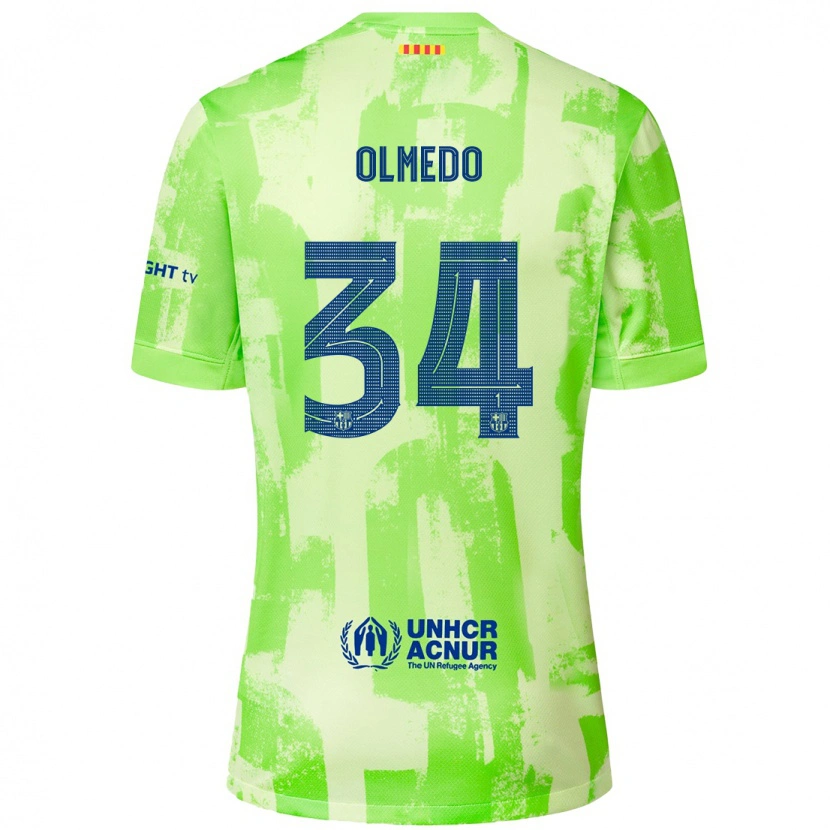 Danxen Herren Alexis Olmedo #34 Limettengrün Ausweichtrikot Trikot 2024/25 T-Shirt