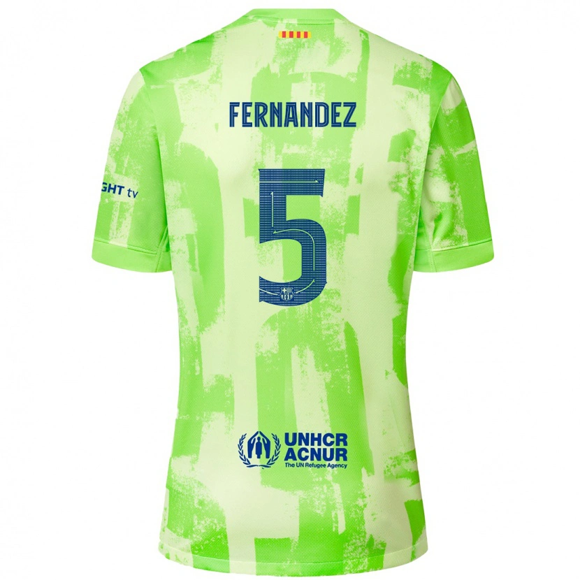 Danxen Herren Jana Fernández #5 Limettengrün Ausweichtrikot Trikot 2024/25 T-Shirt