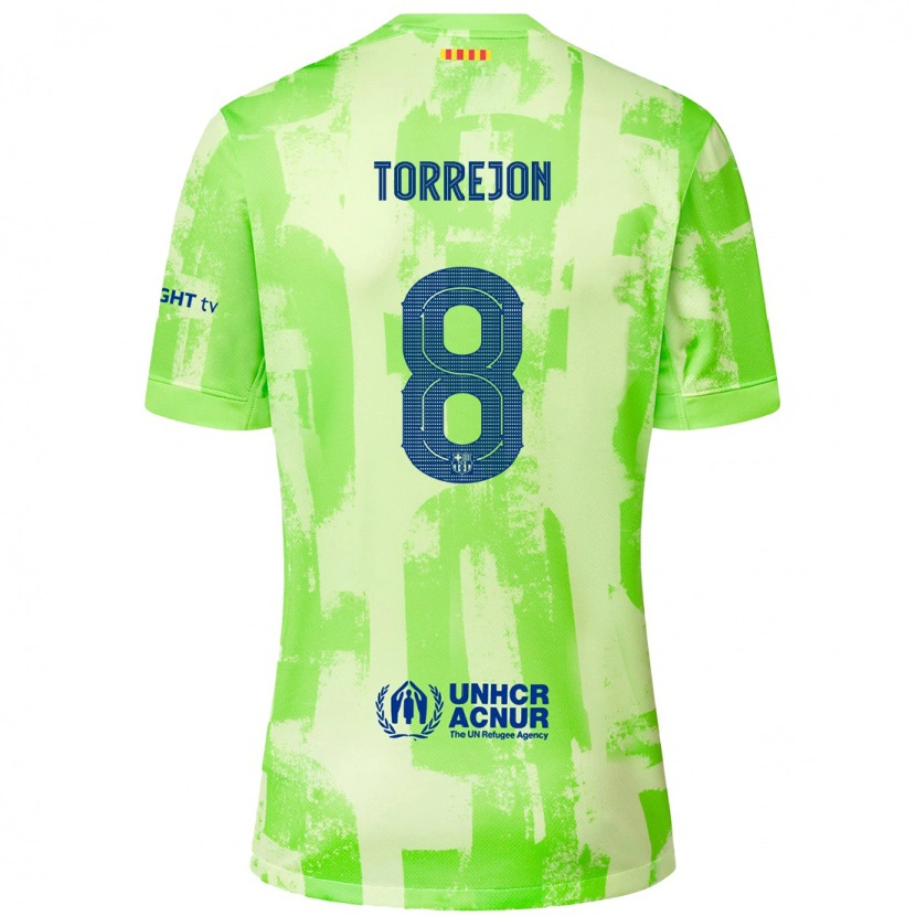 Danxen Herren Marta Torrejón #8 Limettengrün Ausweichtrikot Trikot 2024/25 T-Shirt