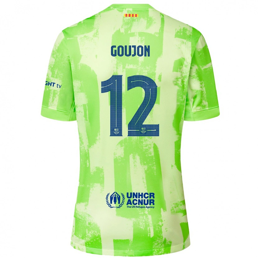 Danxen Herren Iker Goujón #12 Limettengrün Ausweichtrikot Trikot 2024/25 T-Shirt