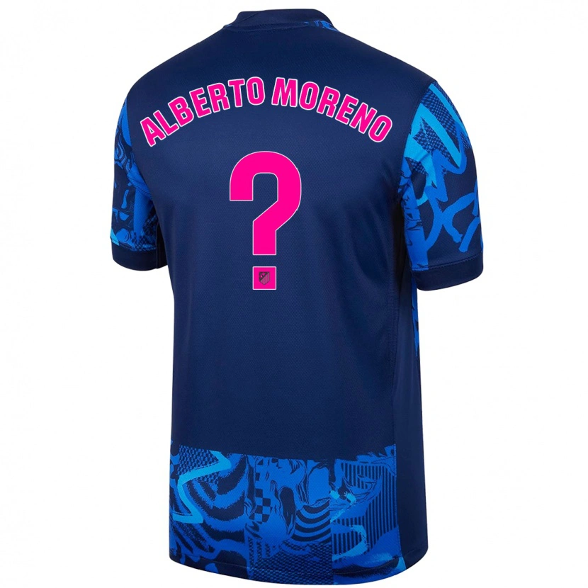 Danxen Herren Alberto Moreno #0 Königsblau Ausweichtrikot Trikot 2024/25 T-Shirt