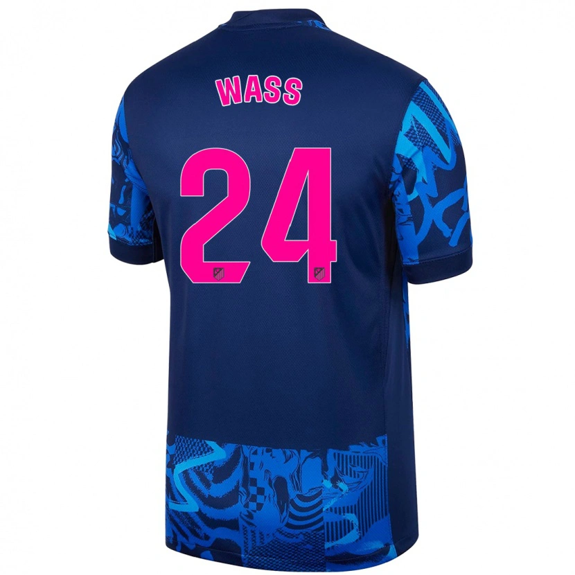 Danxen Herren Daniel Wass #24 Königsblau Ausweichtrikot Trikot 2024/25 T-Shirt