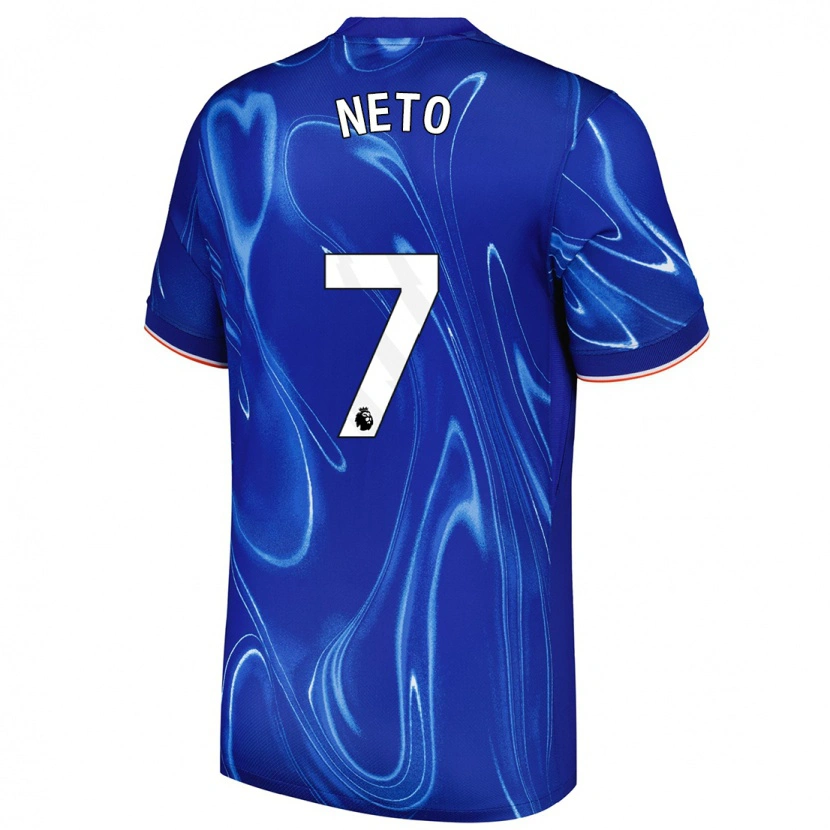 Danxen Damen Pedro Neto #7 Blau Weiß Heimtrikot Trikot 2024/25 T-Shirt