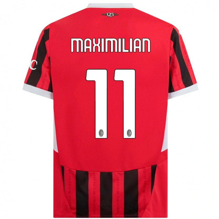 Danxen Damen Maximilian Ibrahimović #11 Rot Schwarz Heimtrikot Trikot 2024/25 T-Shirt