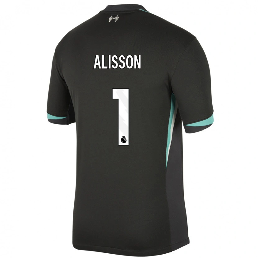 Danxen Damen Alisson #1 Schwarz Anthrazitweiß Auswärtstrikot Trikot 2024/25 T-Shirt