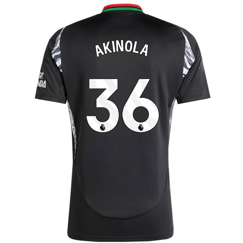 Danxen Damen Tim Akinola #36 Schwarz Auswärtstrikot Trikot 2024/25 T-Shirt