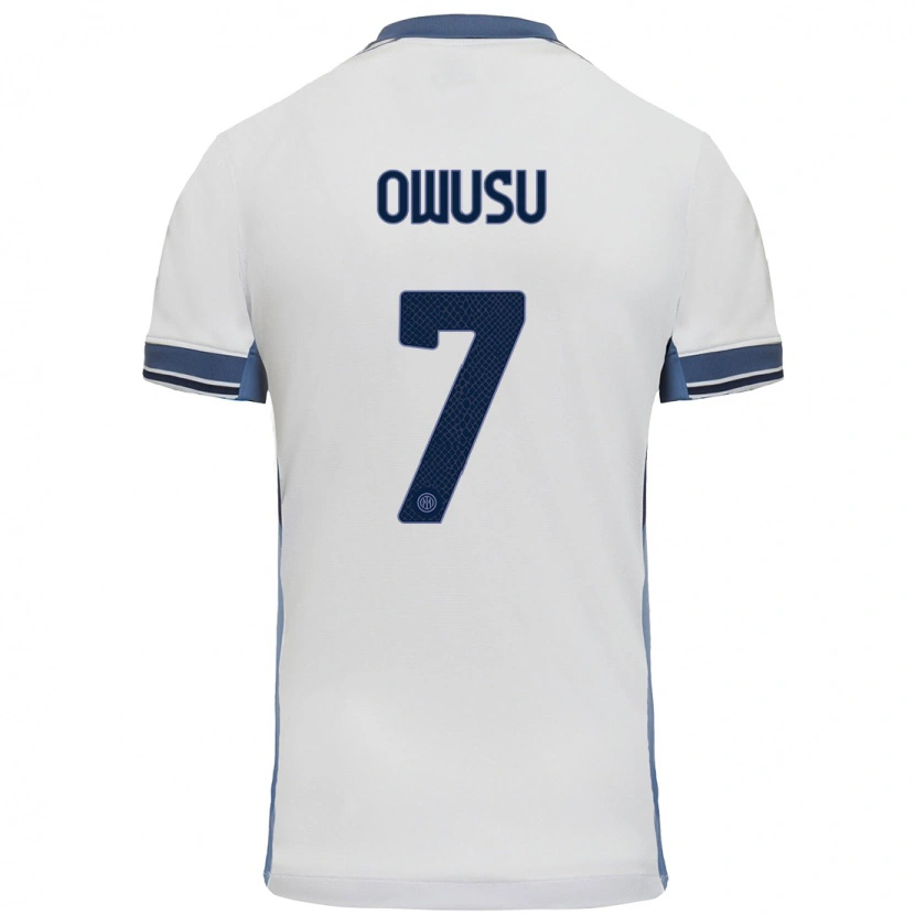 Danxen Damen Enoch Owusu #7 Weißgrau Auswärtstrikot Trikot 2024/25 T-Shirt