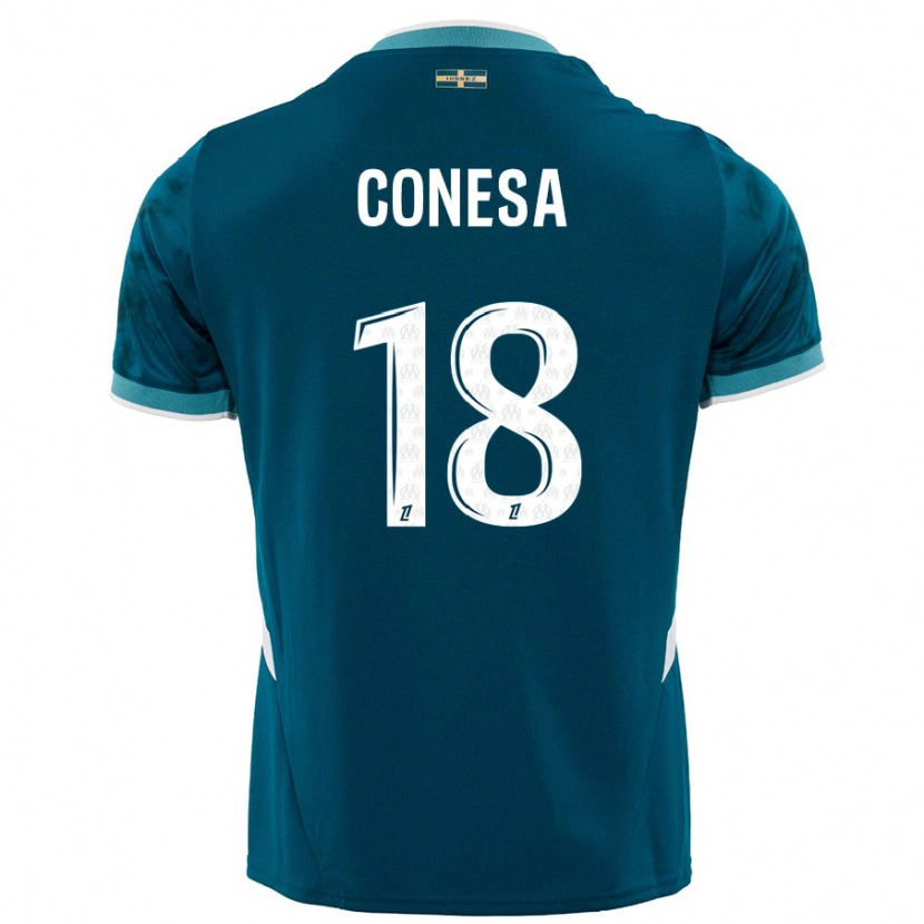 Danxen Damen Anna Conesa #18 Türkisblau Auswärtstrikot Trikot 2024/25 T-Shirt