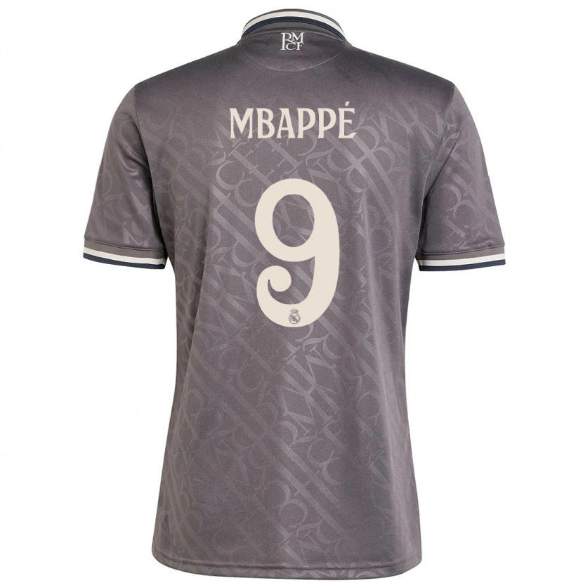 Danxen Damen Kylian Mbappé #9 Anthrazit Ausweichtrikot Trikot 2024/25 T-Shirt