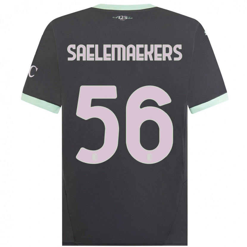 Danxen Damen Alexis Saelemaekers #56 Grau Ausweichtrikot Trikot 2024/25 T-Shirt