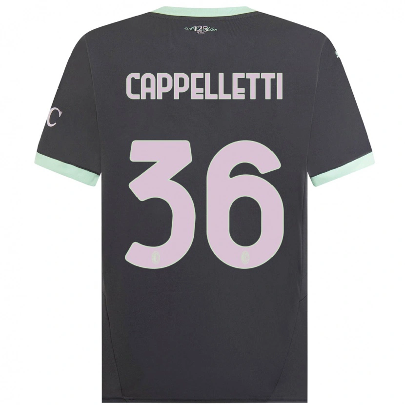 Danxen Damen Mattia Cappelletti #36 Grau Ausweichtrikot Trikot 2024/25 T-Shirt