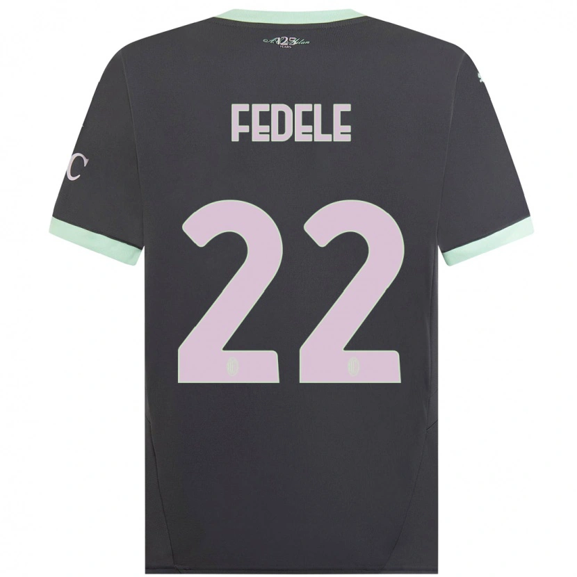 Danxen Damen Noemi Fedele #22 Grau Ausweichtrikot Trikot 2024/25 T-Shirt