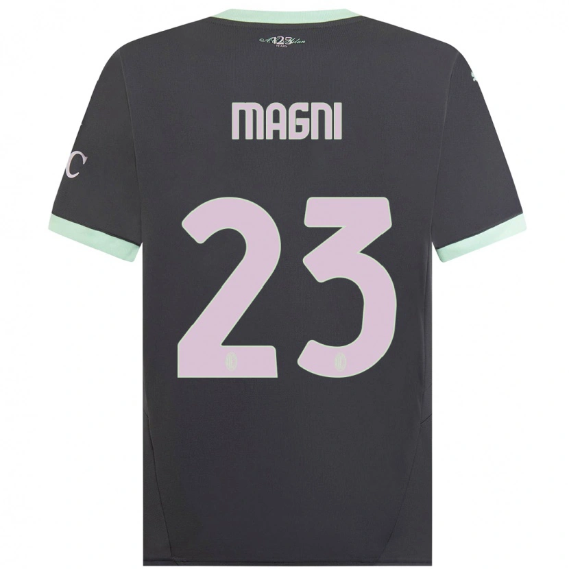 Danxen Damen Vittorio Magni #23 Grau Ausweichtrikot Trikot 2024/25 T-Shirt