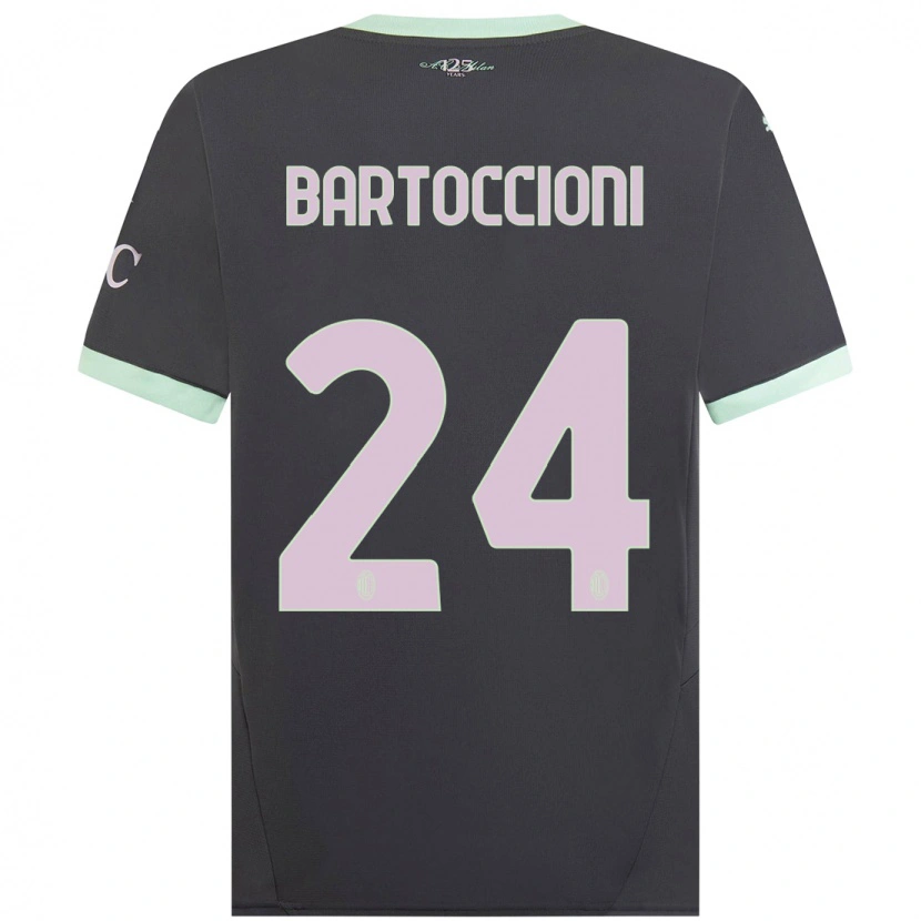 Danxen Damen Andrea Bartoccioni #24 Grau Ausweichtrikot Trikot 2024/25 T-Shirt