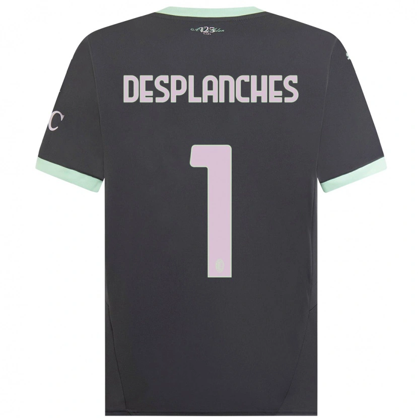 Danxen Damen Sebastiano Desplanches #1 Grau Ausweichtrikot Trikot 2024/25 T-Shirt