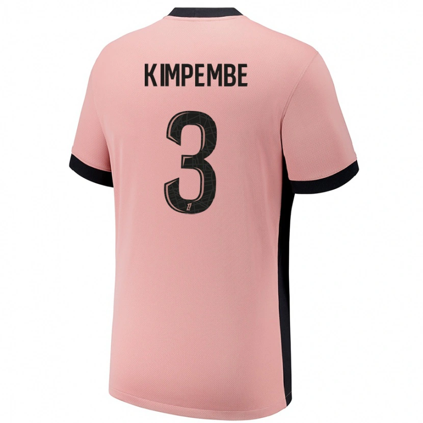 Danxen Damen Presnel Kimpembe #3 Rostros Ausweichtrikot Trikot 2024/25 T-Shirt