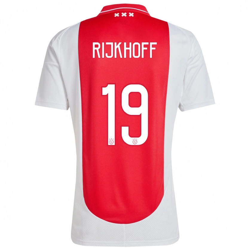 Danxen Kinder Julian Rijkhoff #19 Rot Weiß Heimtrikot Trikot 2024/25 T-Shirt