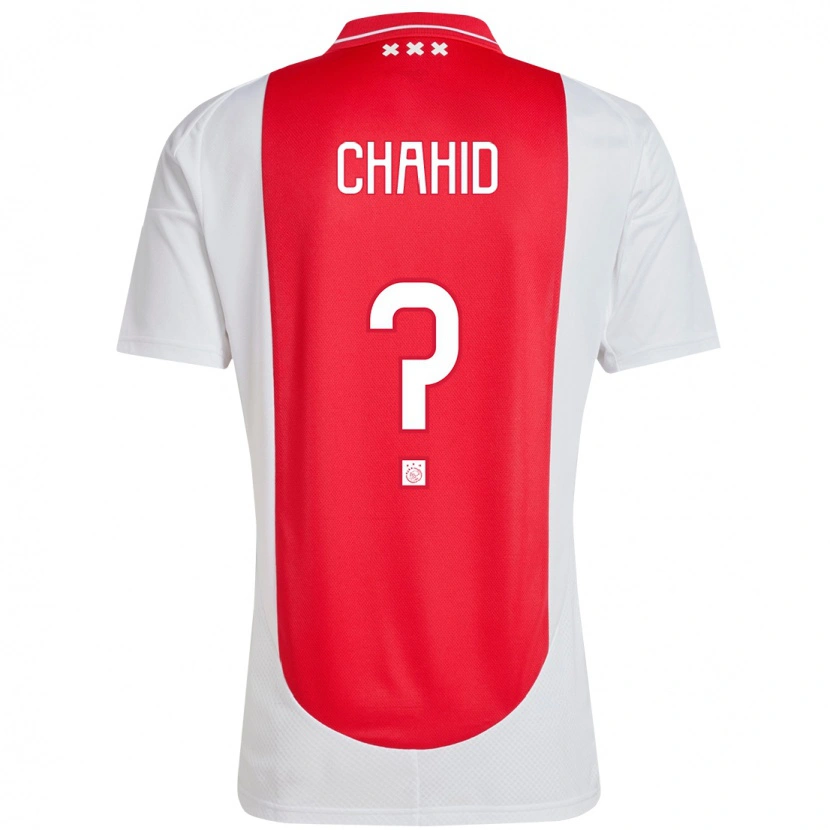 Danxen Kinder Rida Chahid #0 Rot Weiß Heimtrikot Trikot 2024/25 T-Shirt