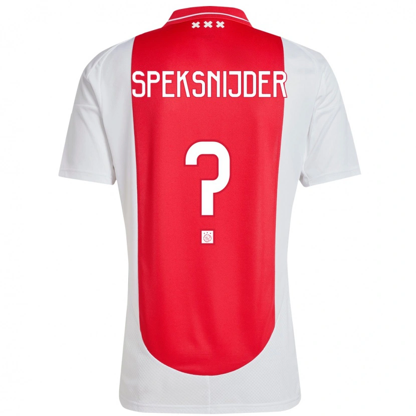 Danxen Kinder Rico Speksnijder #0 Rot Weiß Heimtrikot Trikot 2024/25 T-Shirt