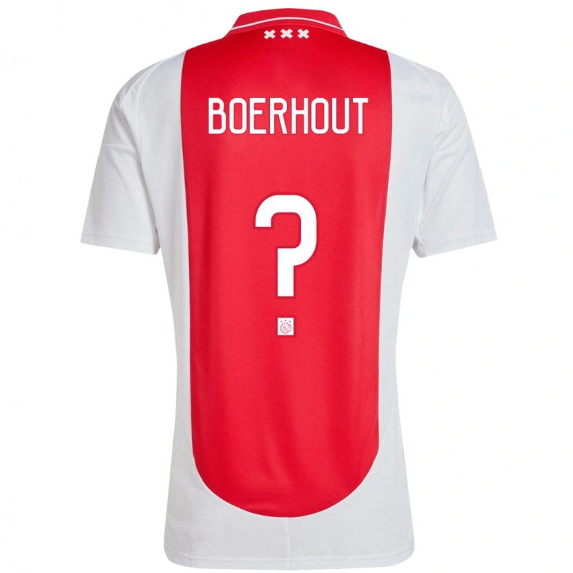 Danxen Kinder Yoram Boerhout #0 Rot Weiß Heimtrikot Trikot 2024/25 T-Shirt