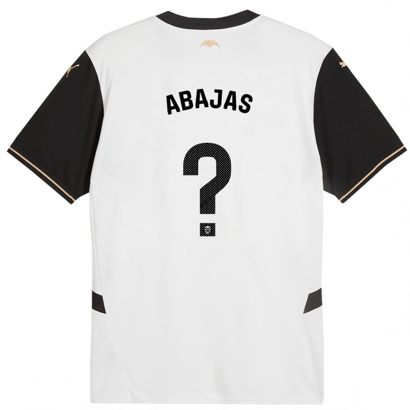 Danxen Kinder Rodrigo Abajas #0 Weiß Schwarz Heimtrikot Trikot 2024/25 T-Shirt