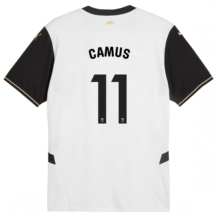 Danxen Kinder Marco Camus #11 Weiß Schwarz Heimtrikot Trikot 2024/25 T-Shirt