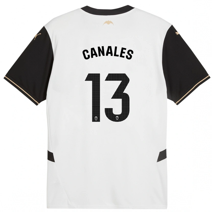 Danxen Kinder Antonia Canales #13 Weiß Schwarz Heimtrikot Trikot 2024/25 T-Shirt