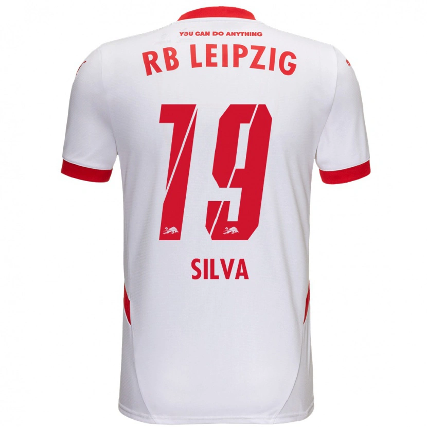 Danxen Kinder André Silva #19 Weiß Rot Heimtrikot Trikot 2024/25 T-Shirt