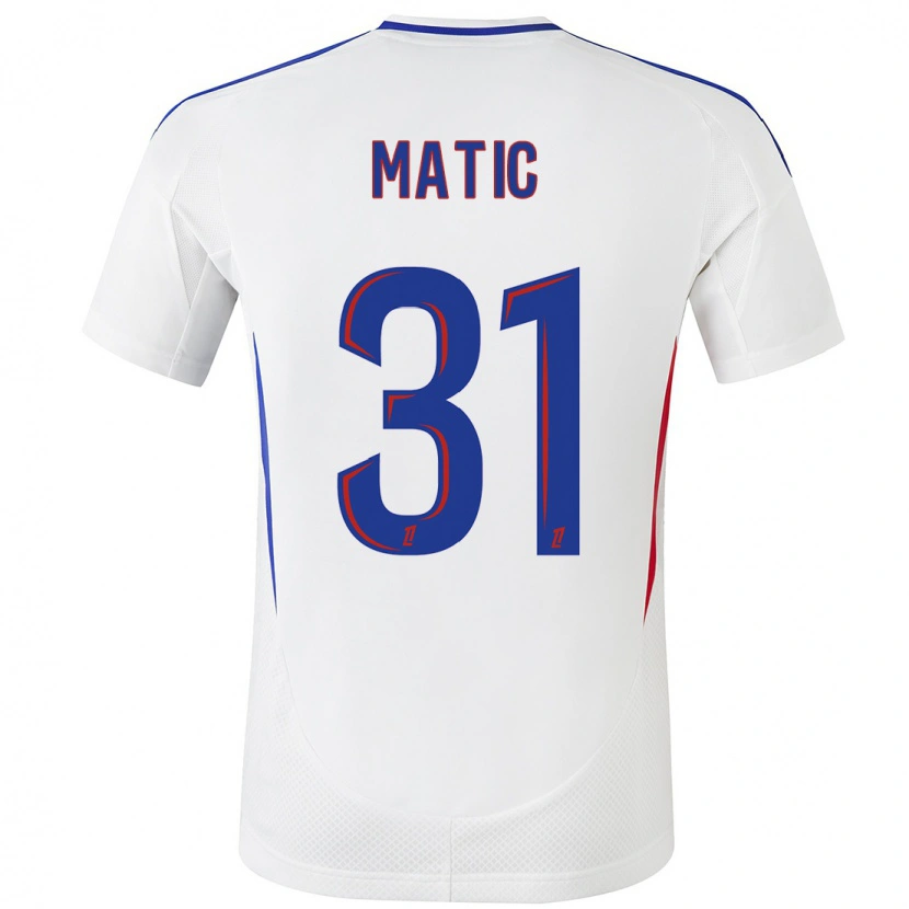 Danxen Kinder Nemanja Matic #31 Weiß Blau Heimtrikot Trikot 2024/25 T-Shirt