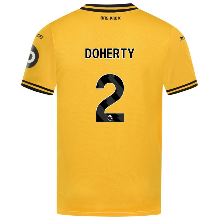 Danxen Kinder Matt Doherty #2 Gelb Heimtrikot Trikot 2024/25 T-Shirt