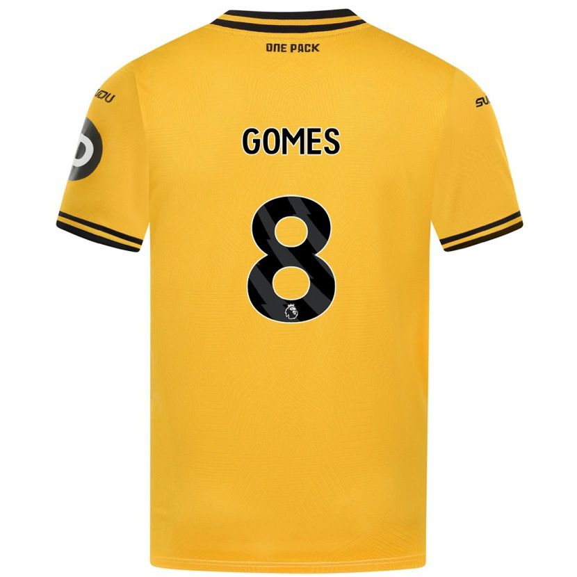 Danxen Kinder João Gomes #8 Gelb Heimtrikot Trikot 2024/25 T-Shirt