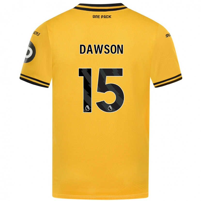 Danxen Kinder Craig Dawson #15 Gelb Heimtrikot Trikot 2024/25 T-Shirt