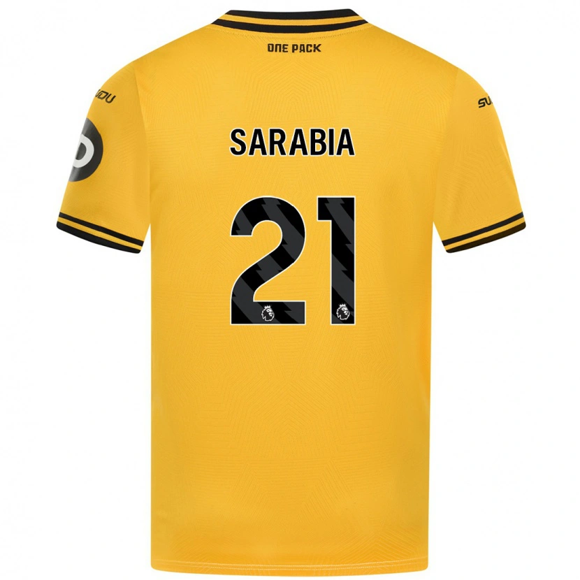 Danxen Kinder Pablo Sarabia #21 Gelb Heimtrikot Trikot 2024/25 T-Shirt