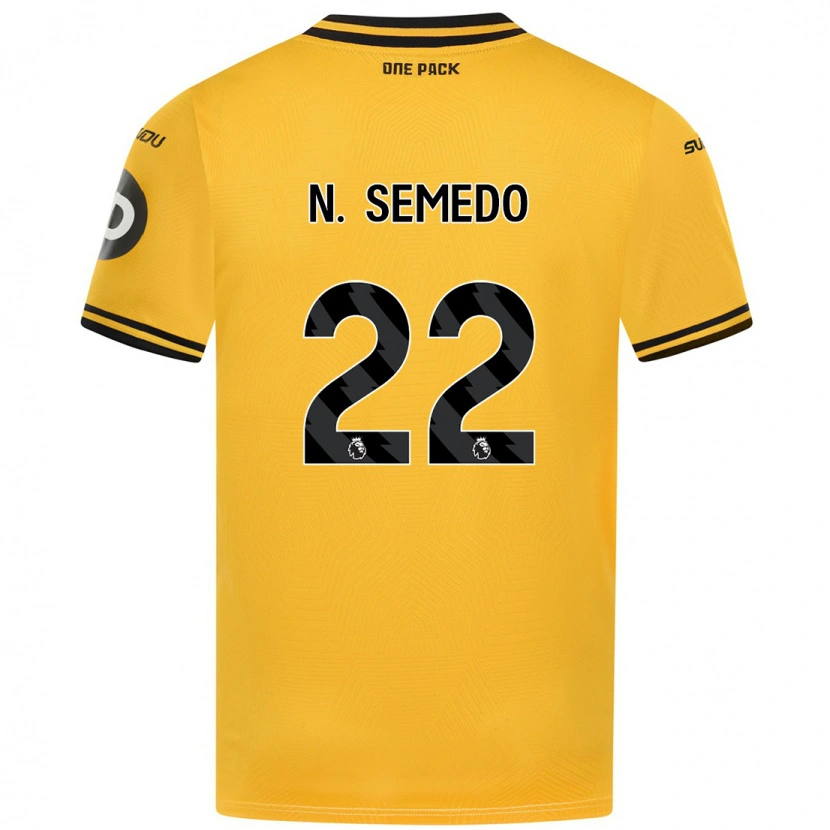 Danxen Kinder Nélson Semedo #22 Gelb Heimtrikot Trikot 2024/25 T-Shirt