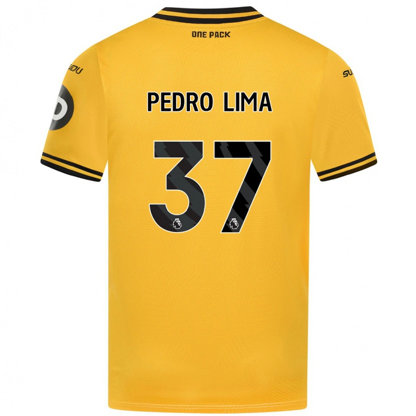 Danxen Kinder Pedro Lima #37 Gelb Heimtrikot Trikot 2024/25 T-Shirt