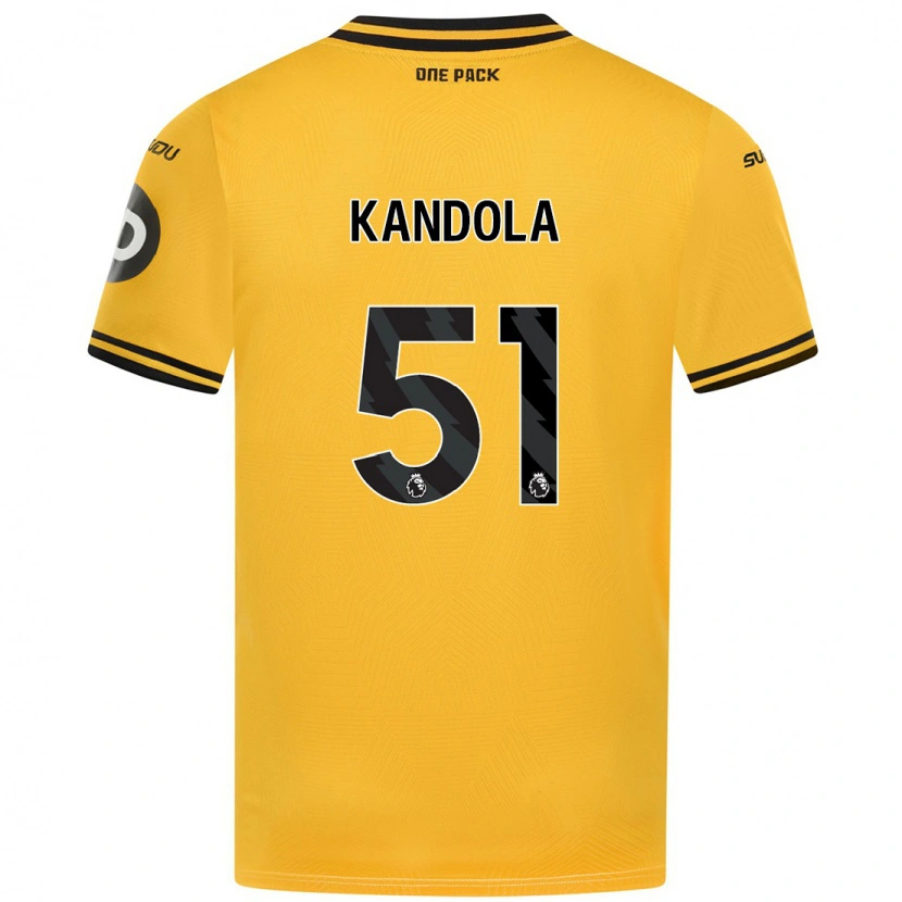 Danxen Kinder Kam Kandola #51 Gelb Heimtrikot Trikot 2024/25 T-Shirt