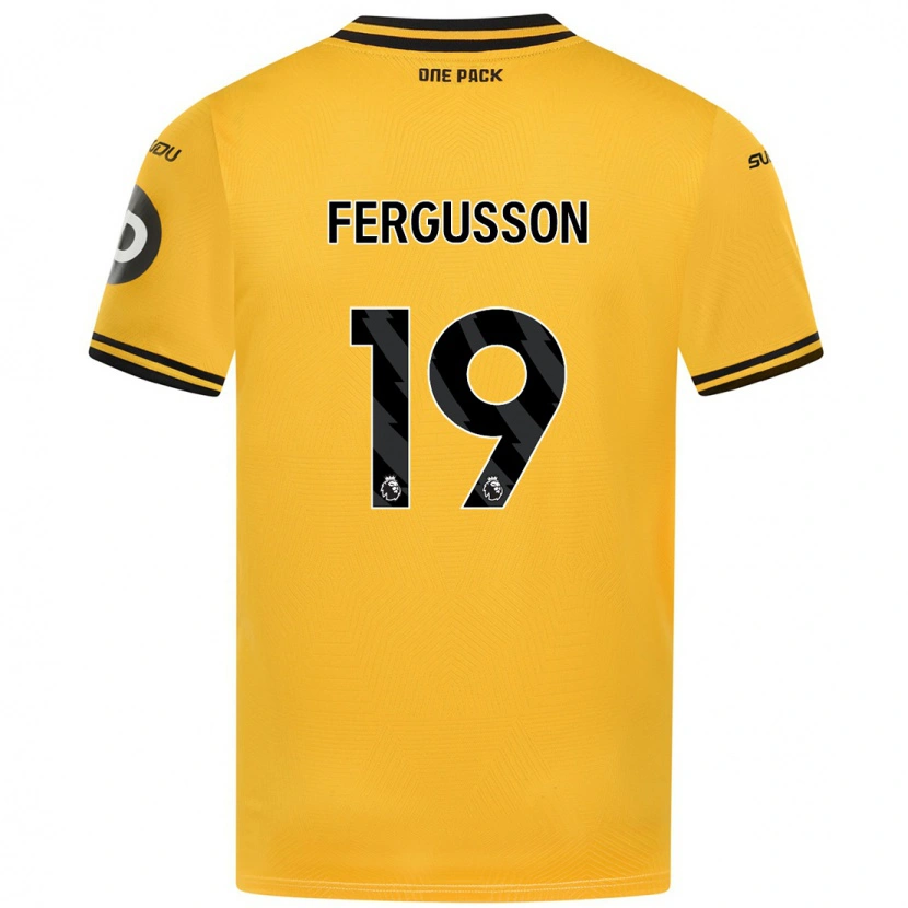 Danxen Kinder Liv Fergusson #19 Gelb Heimtrikot Trikot 2024/25 T-Shirt