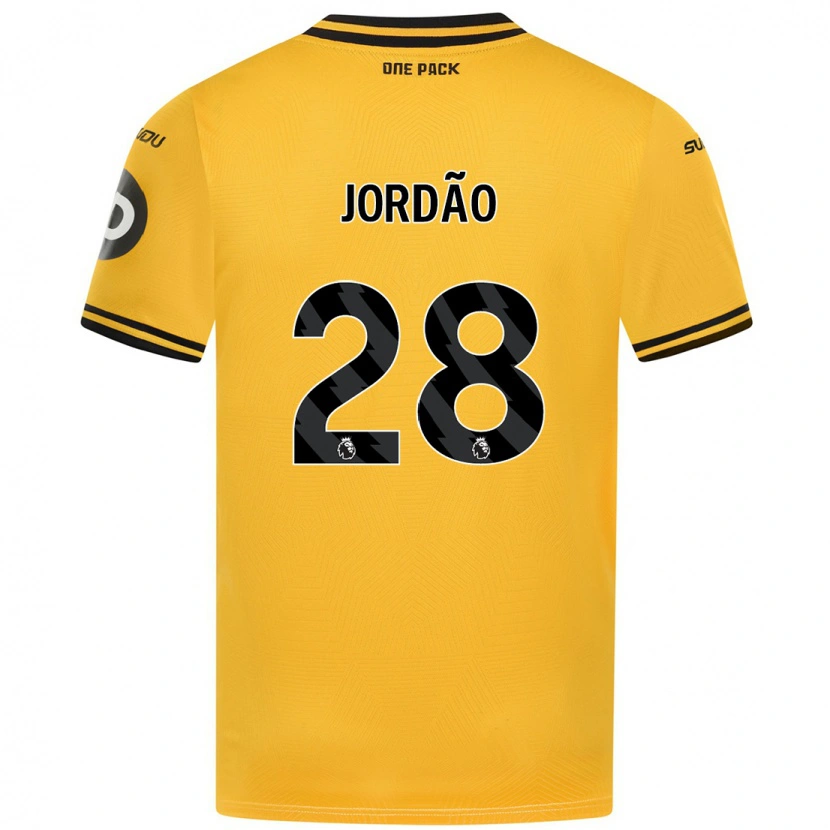 Danxen Kinder Bruno Jordão #28 Gelb Heimtrikot Trikot 2024/25 T-Shirt