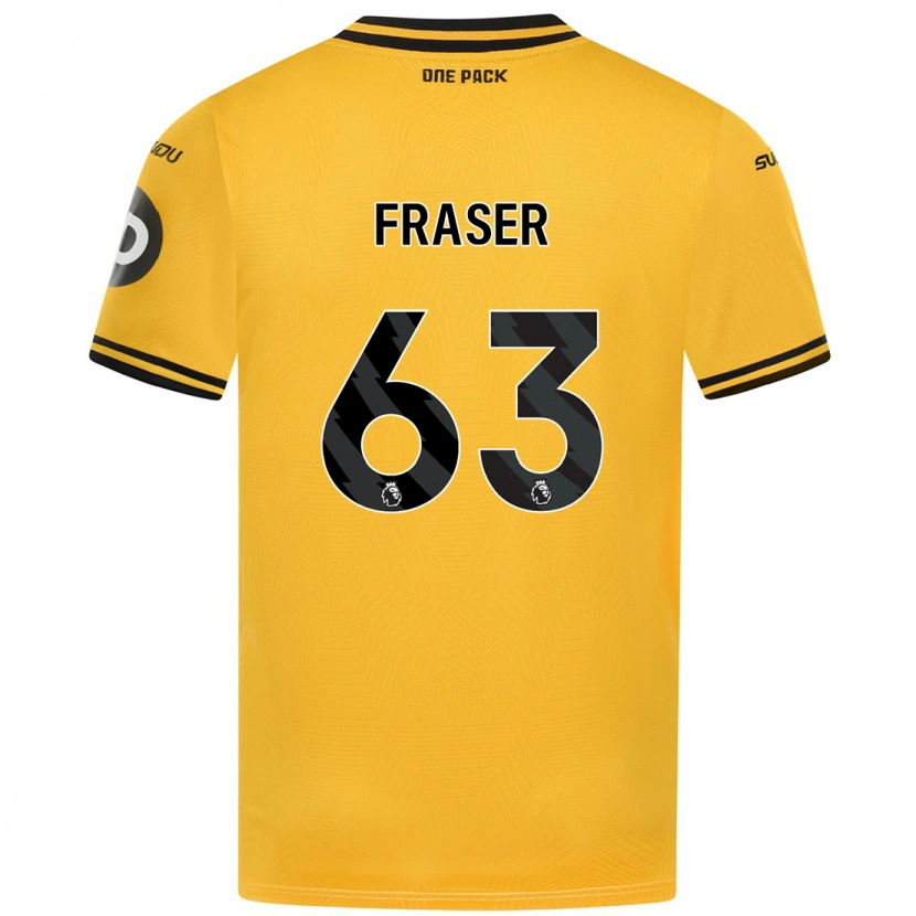 Danxen Kinder Nathan Fraser #63 Gelb Heimtrikot Trikot 2024/25 T-Shirt