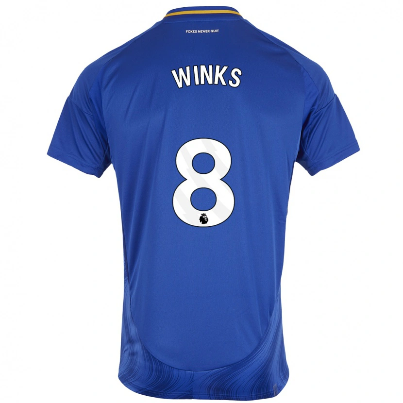 Danxen Kinder Harry Winks #8 Blau Weiß Heimtrikot Trikot 2024/25 T-Shirt