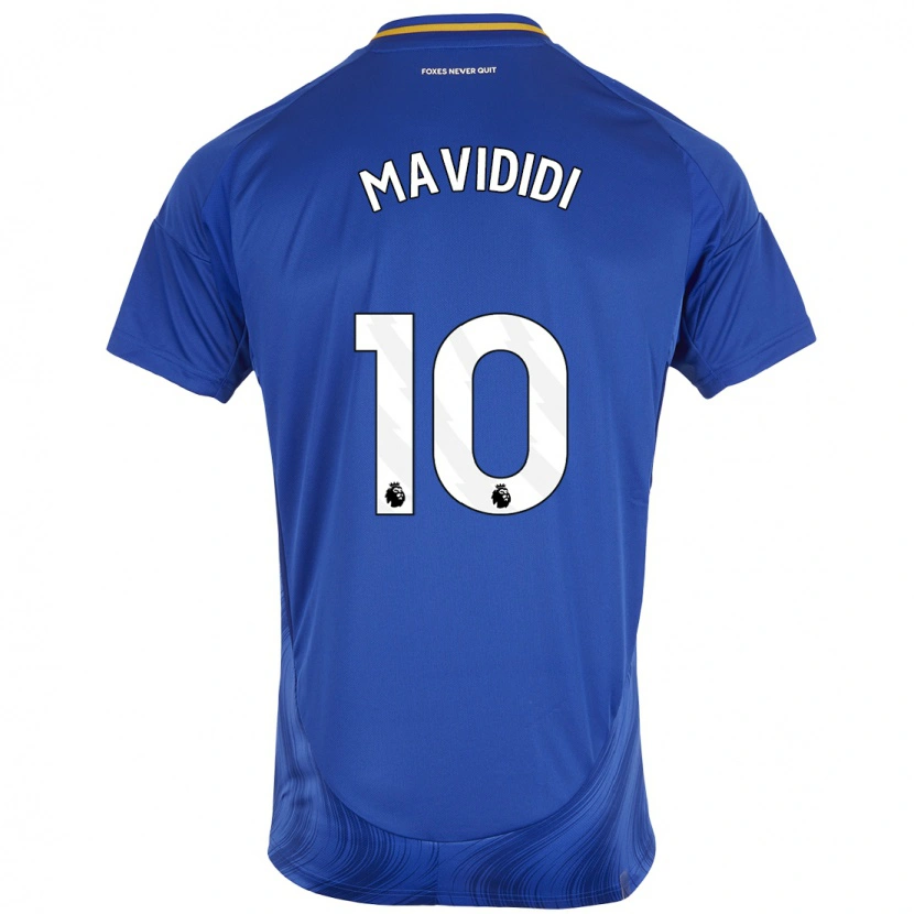 Danxen Kinder Stephy Mavididi #10 Blau Weiß Heimtrikot Trikot 2024/25 T-Shirt