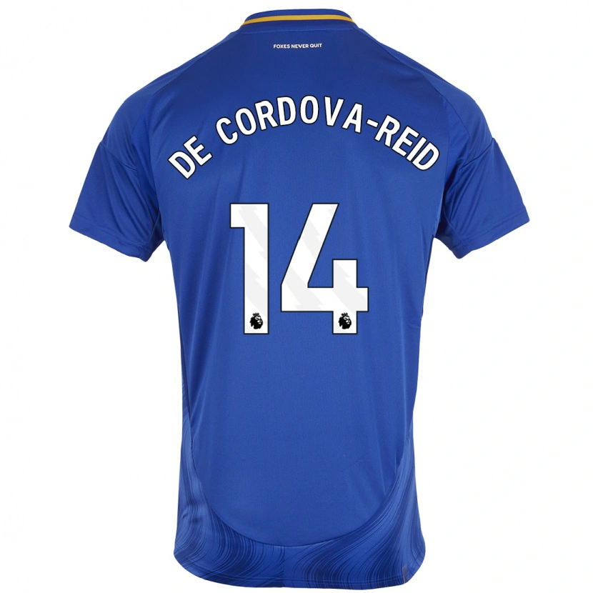 Danxen Kinder Bobby De Cordova-Reid #14 Blau Weiß Heimtrikot Trikot 2024/25 T-Shirt