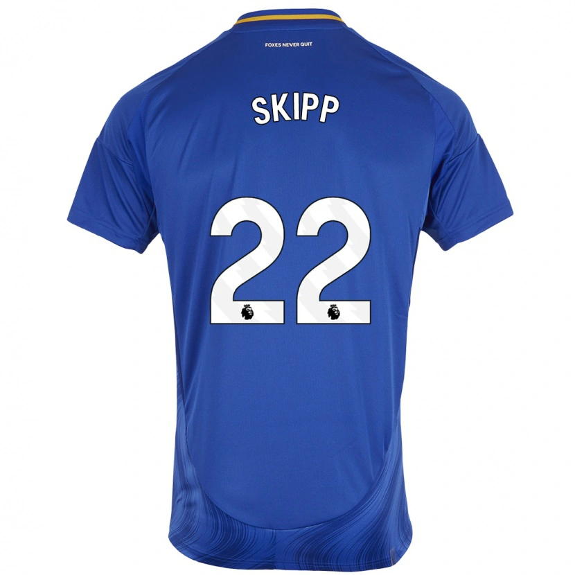 Danxen Kinder Oliver Skipp #22 Blau Weiß Heimtrikot Trikot 2024/25 T-Shirt