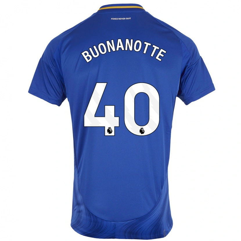 Danxen Kinder Facundo Buonanotte #40 Blau Weiß Heimtrikot Trikot 2024/25 T-Shirt