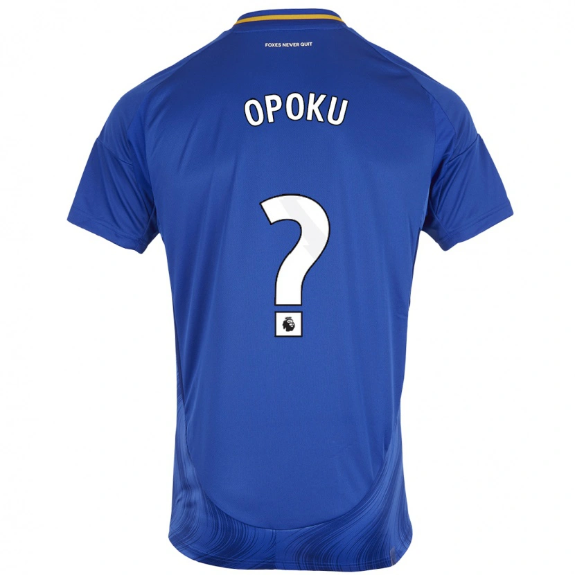 Danxen Kinder Nathaniel Opoku #0 Blau Weiß Heimtrikot Trikot 2024/25 T-Shirt