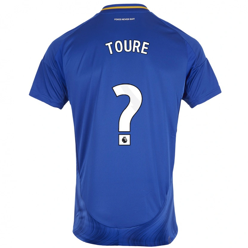 Danxen Kinder Yassine Toure #0 Blau Weiß Heimtrikot Trikot 2024/25 T-Shirt