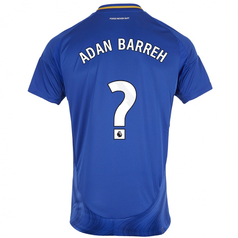 Danxen Kinder Hassan Adan Barreh #0 Blau Weiß Heimtrikot Trikot 2024/25 T-Shirt