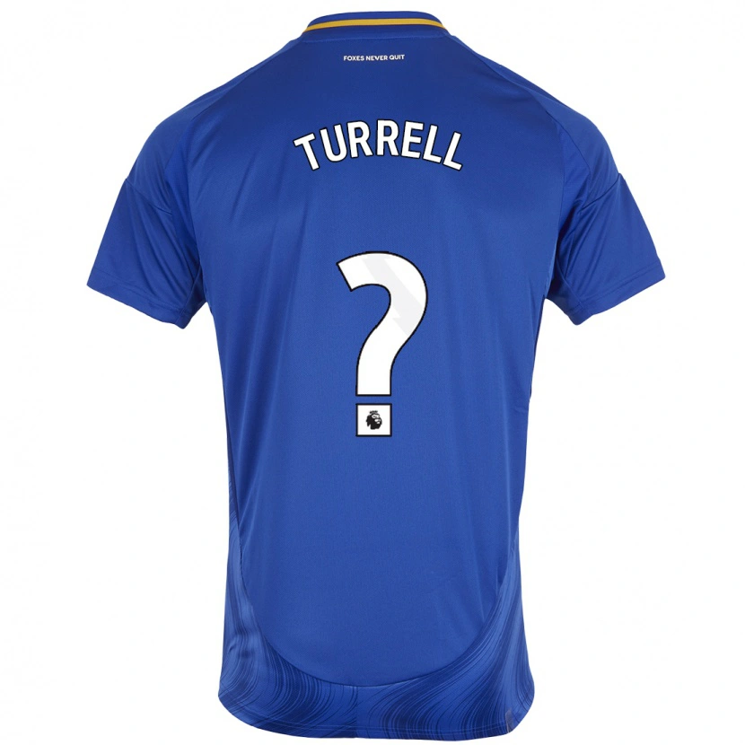 Danxen Kinder Lyndon Turrell #0 Blau Weiß Heimtrikot Trikot 2024/25 T-Shirt