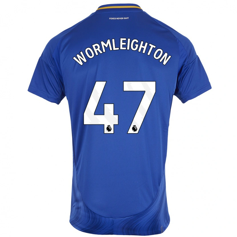 Danxen Kinder Joe Wormleighton #47 Blau Weiß Heimtrikot Trikot 2024/25 T-Shirt