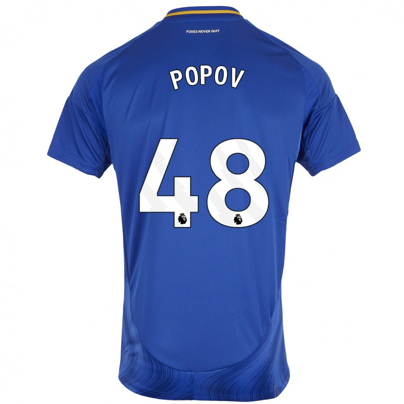 Danxen Kinder Chris Popov #48 Blau Weiß Heimtrikot Trikot 2024/25 T-Shirt